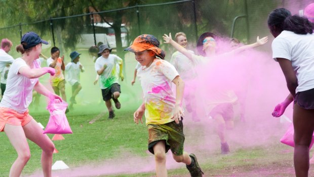 Radford College students had their own colour run on Thursday after completing a reading challenge over summer.