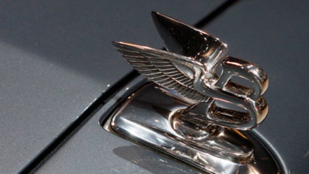 Recalled ... The hood ornament of a 2008 Bentley Azure.