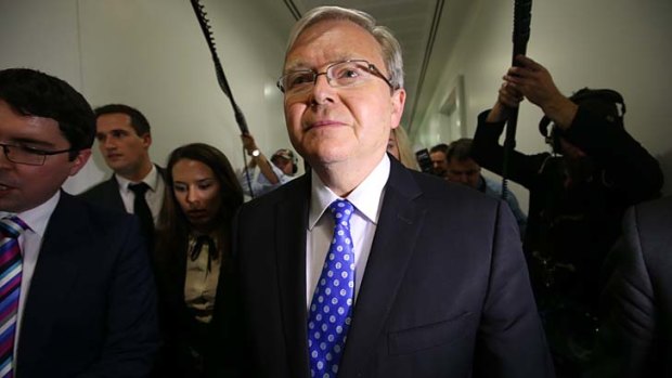 Kevin Rudd: the poll shows he is the preferred Prime Minister.