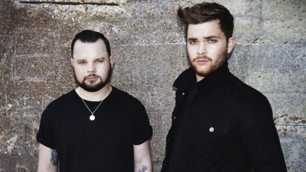 Quiet types: Royal Blood’s Ben Thatcher (left) and Mike Kerr let their music do the talking.