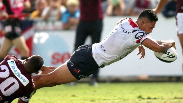 Trans-Tasman journey: Roosters speedster Roger Tuivasa-Sheck will join the Warriors next year.