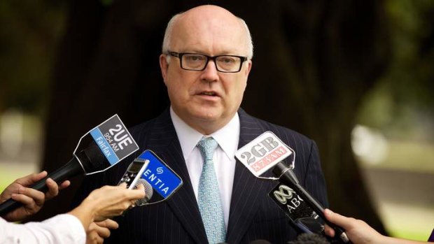 Forced to soften original plans: George Brandis.