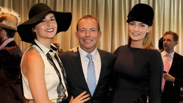 From left: Frances, Tony and Bridget Abbott.