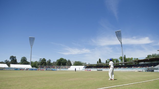 Manuka Oval could host a Test match soon. 