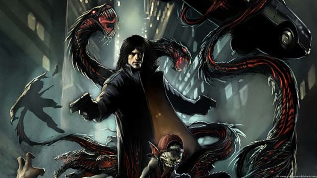 A promotional shot used for The Darkness II.
