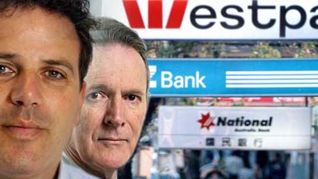 Taking on the big banks ... James Middleweek and Hugh McLernon.