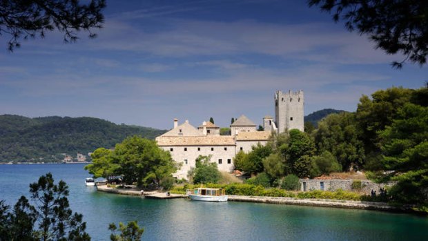 Island life: Benedictine monastery on  Mljet island.