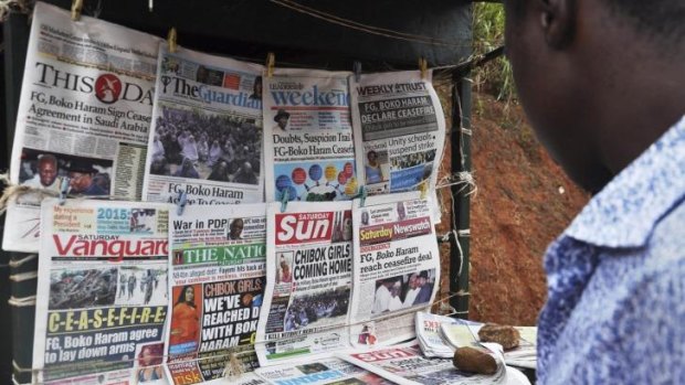 Nigerian newspapers report a government announcement that it had reached a deal for the release of the schoolgirls.