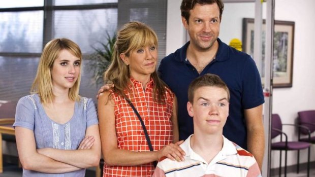 Comedy gold ... From left: Emma Roberts, Jennifer Aniston, Jason Sudeikis and Will Poulter in <i>We're the Millers</i>.