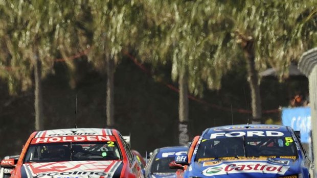 Threatened ... the Ford and Holden dominance of the V8 Supercars will be challenged by Nissan.