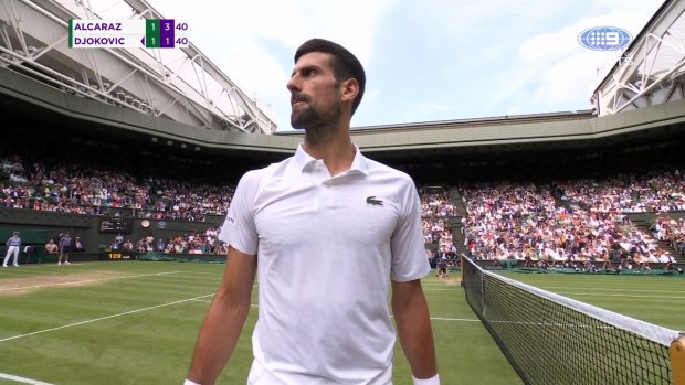 Djokovic clashes with umpire