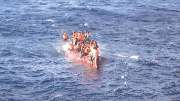 SIEV 358 asylum seeker boat.