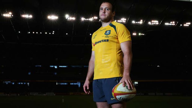 The optimist: Wallabies tight-head prop Ben Alexander will run out for his 53rd Test on Saturday night at Westpac Stadium in Wellington.