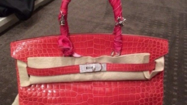 One of the stolen Hermes handbags