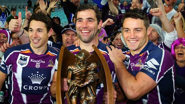 Cotton wool: Storm stars Billy Slater, Cameron Smith and Cooper Cronk will miss the Auckland Nines.