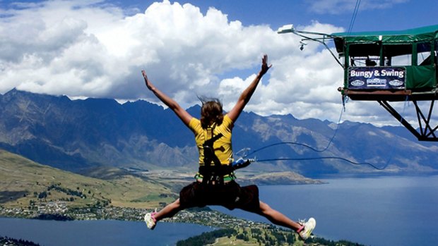 Go jump ... bungy jumping above Queenstown.