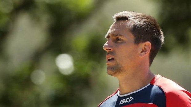 Dry spell: Roosters teammates have joined Mitchell Pearce on a booze ban.