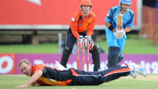 The Scorchers took on the Titans in their opening Champions League match.