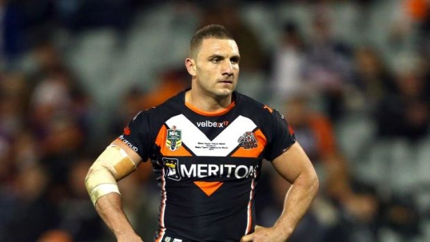 Hasty retreat: Tigers captain Robbie Farah was a no-show for the post-match press conference after the loss to the Storm.