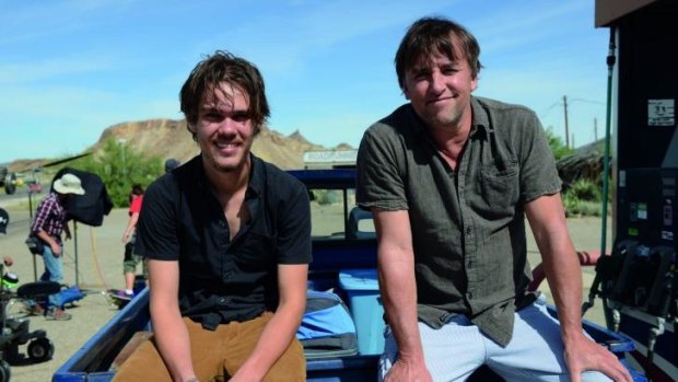 Wonder years: Ellar Coltrane and director Richard Linklater during the 12th  - and final year - of filming on <i>Boyhood</i>.