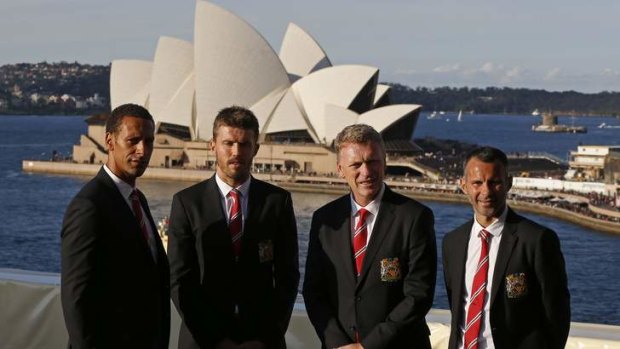 Drawing a crowd: Manchester United are drawing a crowd in Sydney.