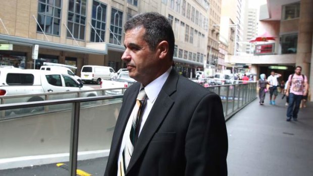 Former Railcorp employee Joseph Camilleri leaves the ICAC inquiry on Wednesday.