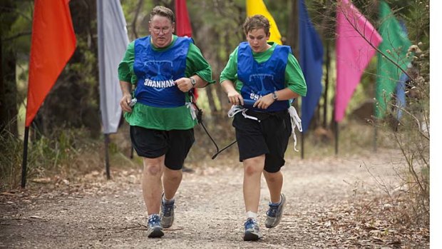 Gerald and Todd Nester out for a run.