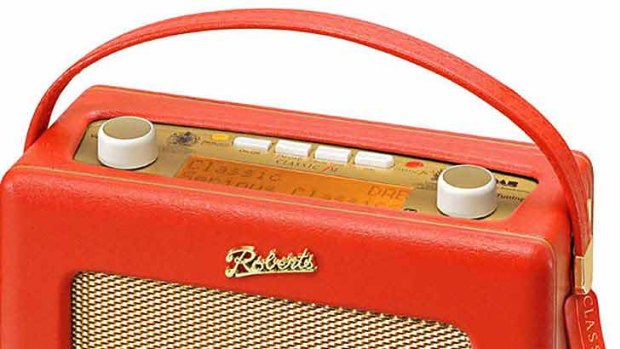 This Roberts leather-bound radio is an advanced digital radio modelled in a nostalgic 1950s look. It sells for $279.