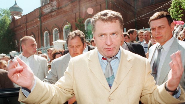 Russian ultranationalist presidential candidate Vladimir Zhirinovsky.