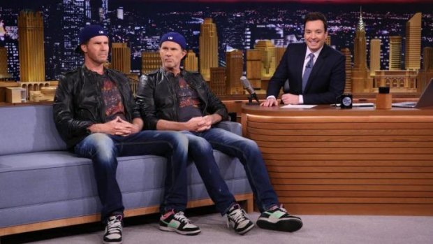 Will Ferrell and Chad Smith appeared on The Tonight Show with Jimmy Fallon.
