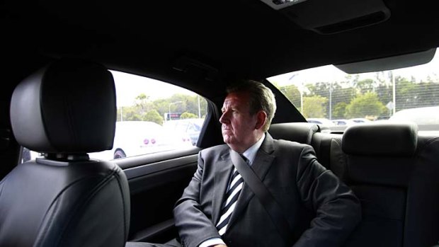 Getting on with the job . . . NSW Premier, Barry O'Farrell.