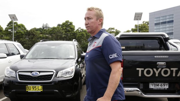 Forthright: Sydney Roosters coach Trent Robinson.