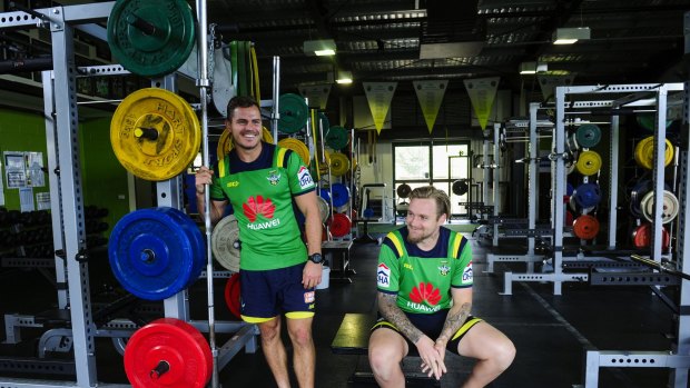 Their time will come: Canberra Raiders duo Aidan Sezer and Blake Austin.