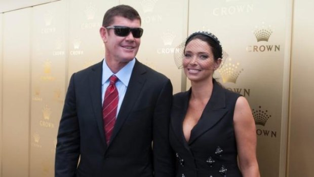 James Packer and his then wife Erica in 2012.
