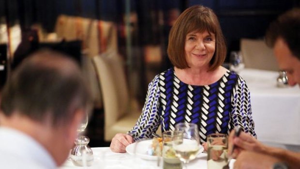  Julia Donaldson, author of <i>The Gruffalo</i>, in animated conversation during lunch at Cecconi's.