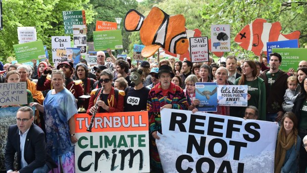 The Adani plan to build a coal mine in the Galilee Basin and feed coal through Abbot Point continues to draw regular protests.