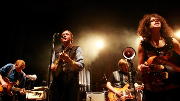 Arcade Fire performing at the Enmore Theatre in 2008.