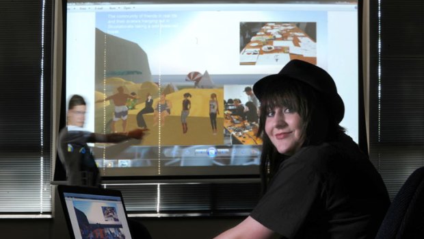 Maddison Scott struggled at bricks and mortar school but prospers as ‘‘Madd’’ in virtual education space on Skoolaborate island.