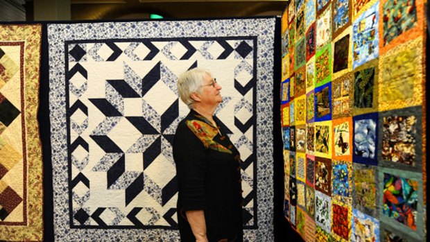 Anne Galletti organised hundreds of quilts for fire victims.