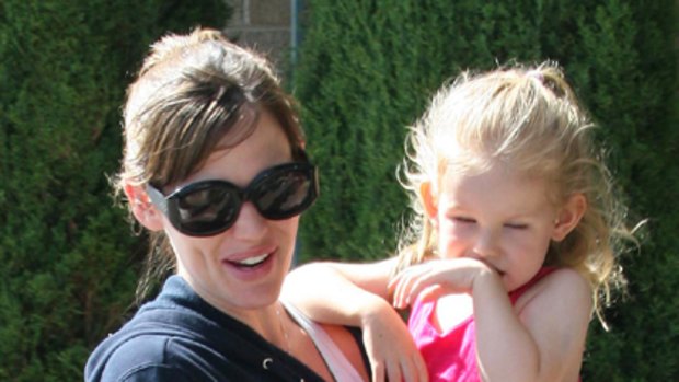 On top of the name game ... Jennifer Garner and elder daughter Violet.