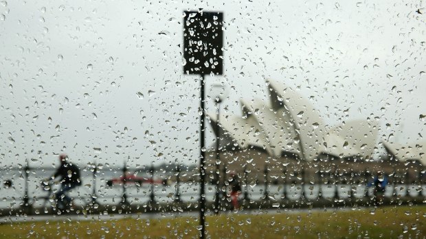 Sydney wakes up to the wettest day since April.
