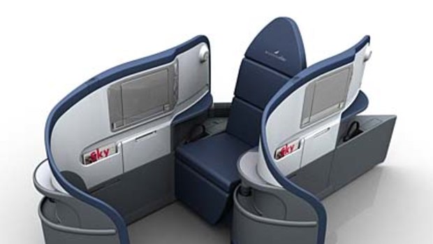 Delta's 'Business Elite' seats will be available on all wide-body jet international flights by 2013.