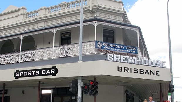 Owners of the Brisbane Brewhouse, Grant and Michelle Clark outside the venue.
