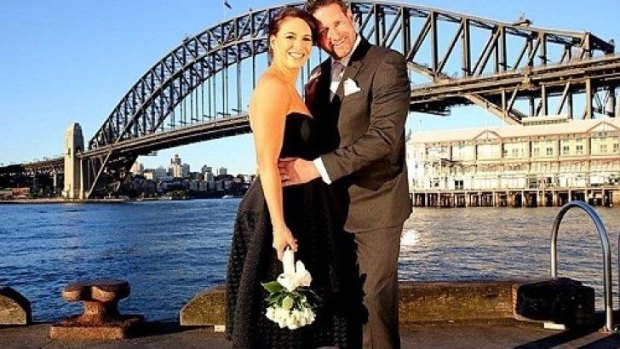 But will it last? Clare and Lachlan on <i>Married at First Sight</i>.