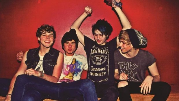 So hot right now: 5 Seconds of Summer (from left) Ashton Irwin, Calum Hood, Michael Clifford and Luke Hemmings.