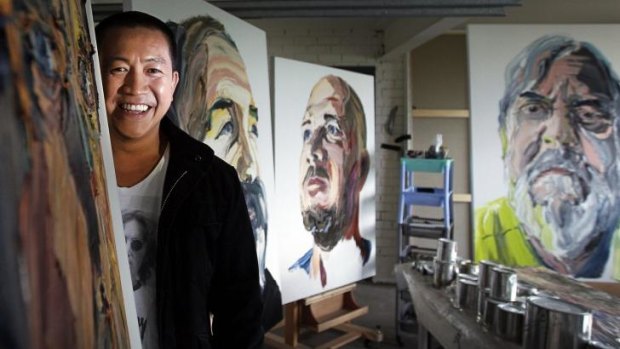 Surprise entry: Comedian and TV star Anh Do has a portrait among the finalists of the  Archibald Prize.  