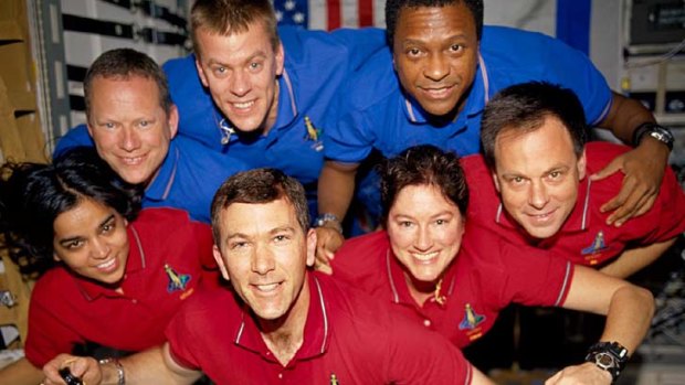Tragic loss remembered ... the crew of the space shuttle Columbia.