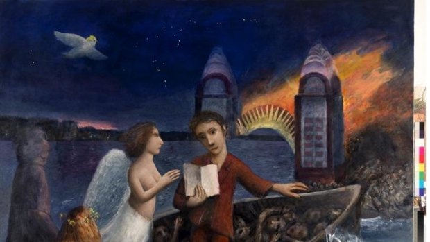 Heaven sent: Garry Shead's Dante and Virgil crossing the River Styx.