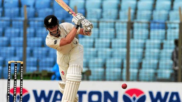 Century maker: Kane Williamson anchored New Zealand's innings.