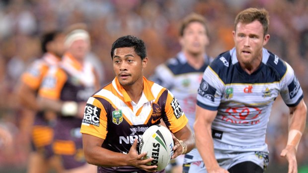 Confident: Anthony Milford got Brisbane over the line with a field goal.